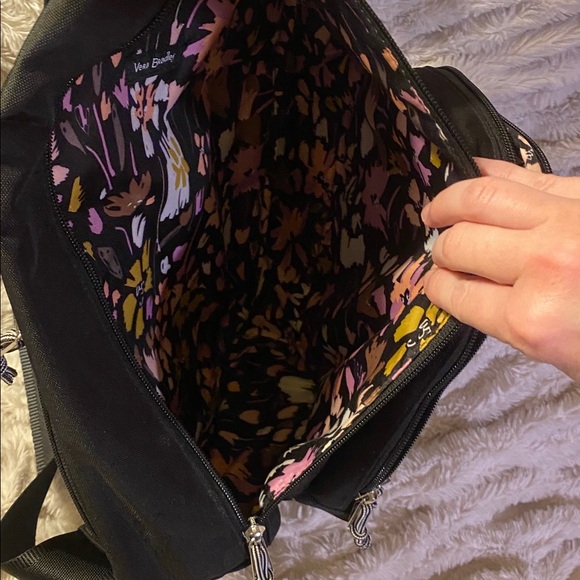 Vera Bradley Black Sling Backpack - Picture 5 of 9